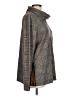 Tribal Plaid Gray Turtleneck Sweater Size L - photo 4