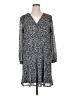 Allison Brittney Animal Print Gray Casual Dress Size 2X - photo 1