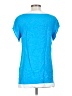 TINA Stephens 100% Rayon Blue Short Sleeve Top Size XS - photo 2