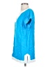 TINA Stephens 100% Rayon Blue Short Sleeve Top Size XS - photo 5