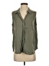 NYDJ Green Sleeveless Button-Down Shirt Size S - photo 1