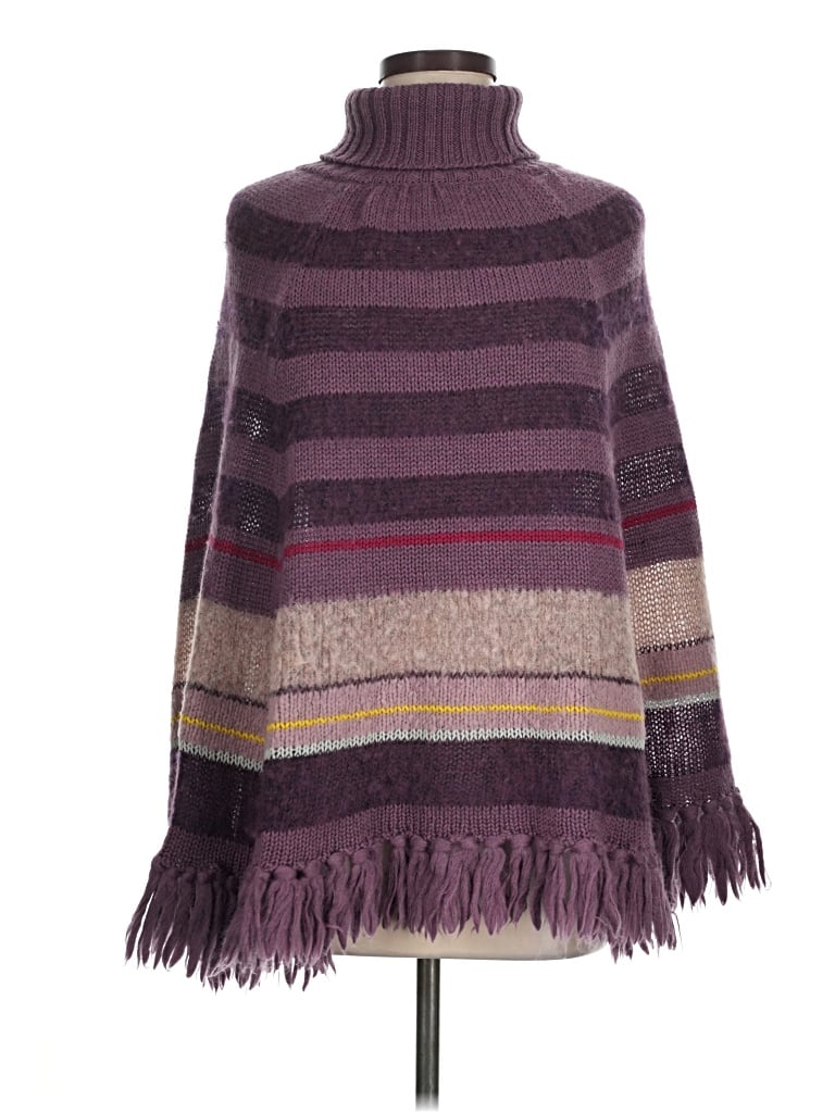 Pre-owned Joseph Tricot Poncho In Purple