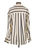 Zara Stripes Ivory Long Sleeve Blouse Size XS - photo 2