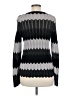 Spense Chevron-herringbone Black Pullover Sweater Size M - photo 2