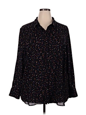 POPSUGAR Long Sleeve Blouse (view 1)