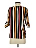 Marci Stripes Orange 3/4 Sleeve Blouse Size S - photo 2