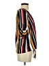 Marci Stripes Orange 3/4 Sleeve Blouse Size S - photo 4