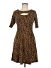 Xhilaration Animal Print Brown Casual Dress Size M - photo 1
