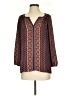 Daniel Rainn 100% Polyester Brown Long Sleeve Blouse Size S - photo 1