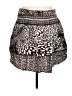 Wrapper Animal Print Brown Casual Skirt Size 11 - photo 2