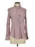 Gap 100% Rayon Polka Dots Burgundy Long Sleeve Blouse Size S - photo 1