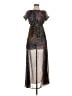 Lulus 100% Polyester Print Black Cocktail Dress Size S - photo 1
