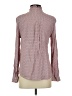Gap 100% Rayon Polka Dots Burgundy Long Sleeve Blouse Size S - photo 2