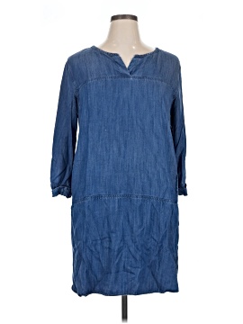country dress Openwork Round Neck Short Sleeve Dress