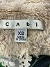 CAbi 100% Polyester Ivory Faux Fur Jacket Size XS - photo 3