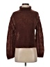 Bella Dahl Metallic Brown Turtleneck Sweater Size XS - photo 1