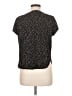 H&M Polka Dots Black Short Sleeve Blouse Size M - photo 2