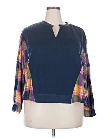 Paper Tee Pullover Sweater (view 1)