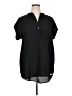 Speed Limit 98 100% Polyester Black Short Sleeve Blouse Size 1X - photo 1