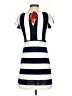 Anthropologie Stripes Blue Casual Dress Size XS - photo 2