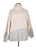 Stylewe 100% Acrylic Color Block Gray Turtleneck Sweater Size 2X - photo 1