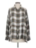 American Eagle Outfitters Plaid Gray Long Sleeve Button-Down Shirt Size S - photo 1