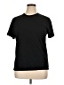 Glare 100% Cotton Solid Black Active T-Shirt Size XL - photo 1