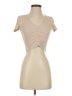 Zara Tan Short Sleeve T-Shirt Size S - photo 1