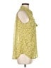 CAbi 100% Polyester Polka Dots Yellow Sleeveless Blouse Size M - photo 4