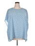 Halogen 100% Polyester Blue 3/4 Sleeve Blouse Size 3X - photo 1
