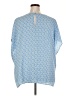 Halogen 100% Polyester Blue 3/4 Sleeve Blouse Size 3X - photo 2