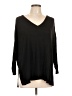 H&M 100% Viscose Black 3/4 Sleeve Top Size L - photo 1