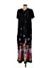 Assorted Brands 100% Polyester Floral Black Casual Dress Size L - photo 1