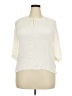 Maurices 100% Rayon Ivory 3/4 Sleeve Blouse Size XXL - photo 1