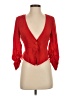 GB 100% Polyester Red 3/4 Sleeve Blouse Size S - photo 1