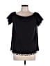 Unbranded Black Short Sleeve Blouse Size L - photo 1