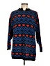 Objectives 100% Acrylic Hearts Blue Pullover Sweater Size L - photo 1