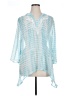 Coral Bay 100% Polyester Blue 3/4 Sleeve Blouse Size 1X - photo 1