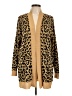 Apt. 9 100% Acrylic Animal Print Brown Cardigan Size L - photo 1