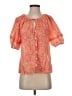 Cleobella Orange Short Sleeve Blouse Size XS - photo 1