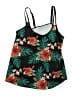 Unbranded Floral Black Swimsuit Top Size 2X - photo 1