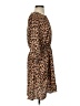 Sam Edelman 100% Polyester Animal Print Brown Casual Dress Size 4 - photo 4