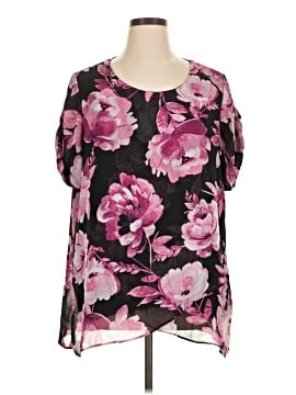Susan Graver Short Sleeve Blouse