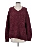 Altar'd State 100% Polyester Solid Burgundy Pullover Sweater Size S - photo 1