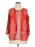 Cj Banks 100% Polyester Red 3/4 Sleeve Blouse Size 1X - photo 1