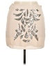H&M 100% Polyester Graphic Ivory Formal Skirt Size 6 - photo 1