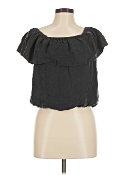 Unsubscribed Short Sleeve Silk Top