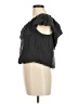 Unsubscribed 100% Silk Black Short Sleeve Silk Top Size M - photo 5