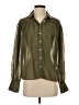 Gap 100% Polyester Green Long Sleeve Blouse Size XS - photo 1