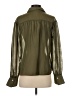 Gap 100% Polyester Green Long Sleeve Blouse Size XS - photo 2